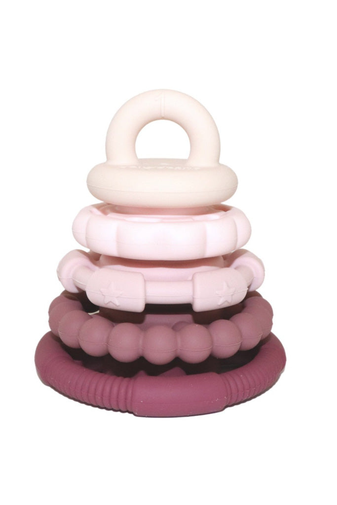 Dusty Rose Stacker and Teether Toy by Jellystone Designs | Teething Toys | The Elly Store Singapore