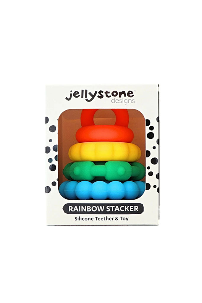 Rainbow Stacker and Teether Toy by Jellystone Designs | Teething Toys | The Elly Store Singapore