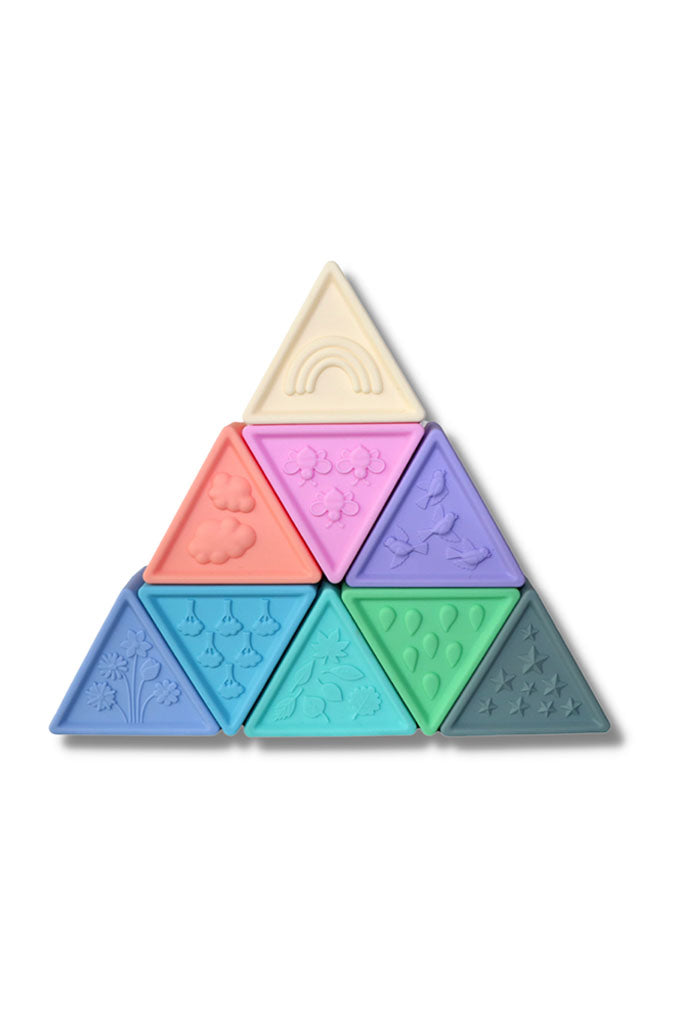 Tribox Silicone Stackers - Pastel by Jellystone Designs | Ideal for Sensory Play | The Elly Store Singapore
