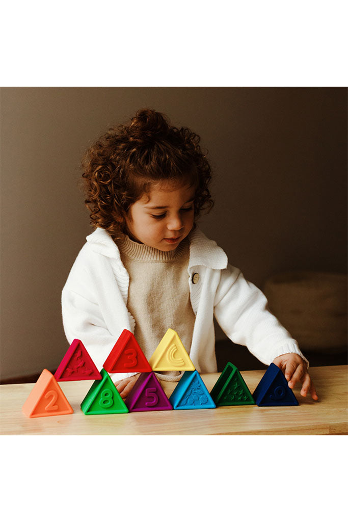 Tribox Silicone Stackers - Bright by Jellystone Designs | Ideal for Sensory Play | The Elly Store Singapore