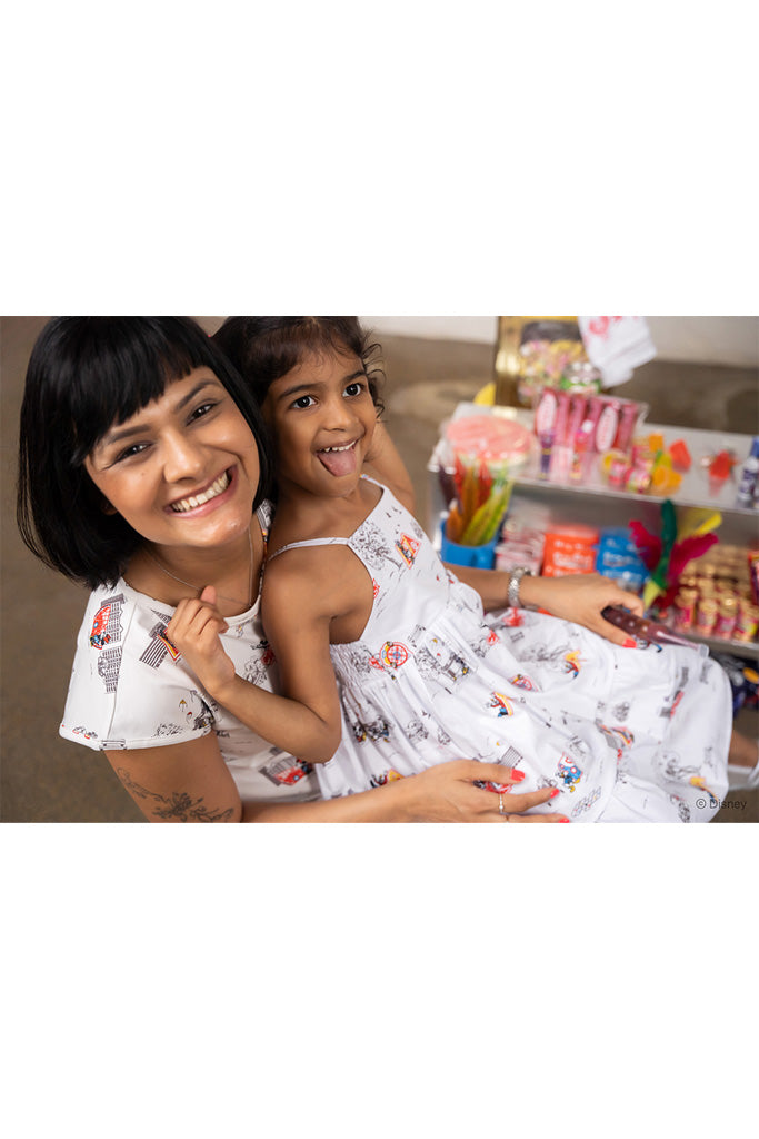 Summer Dress - Vintage Playground Mickey | Disney x elly Mickey Go Local | The Elly Store Singapore