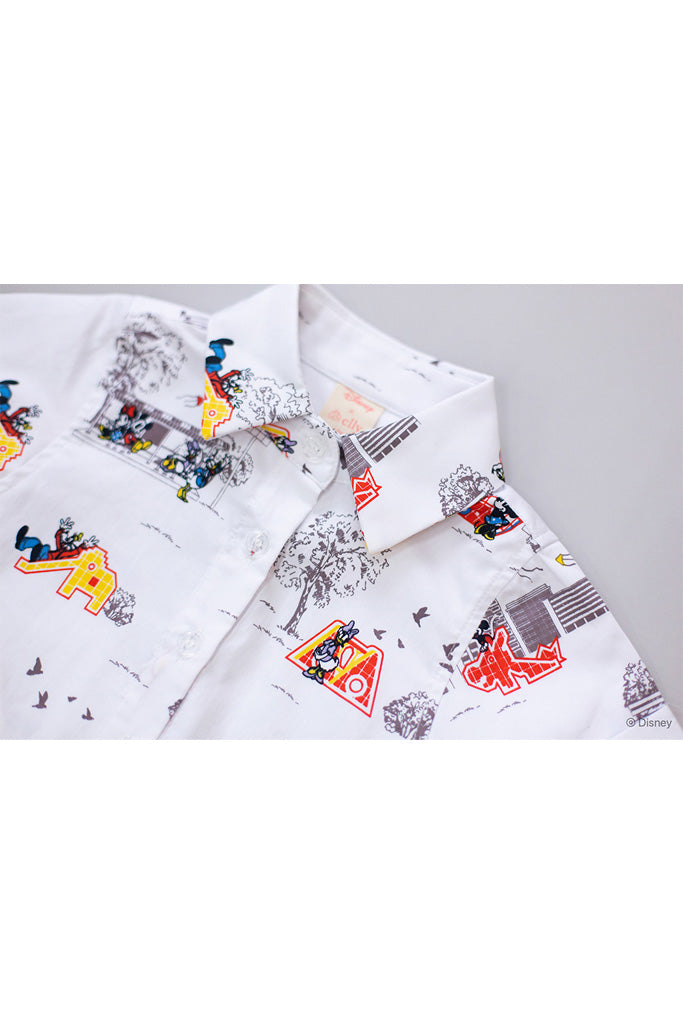 Little Man Shirt - Vintage Playground Mickey | Disney x elly Mickey Go Local | The Elly Store Singapore The Elly Store