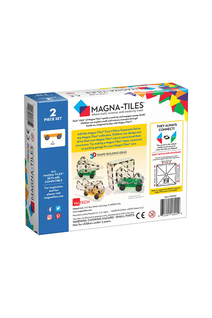 Magna-Tiles Cars 2-Piece Expansion Pack | The Elly Store