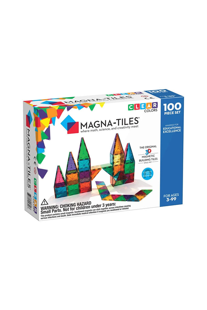 Magna-Tiles Clear Colours 100-Piece Set | The Elly Store