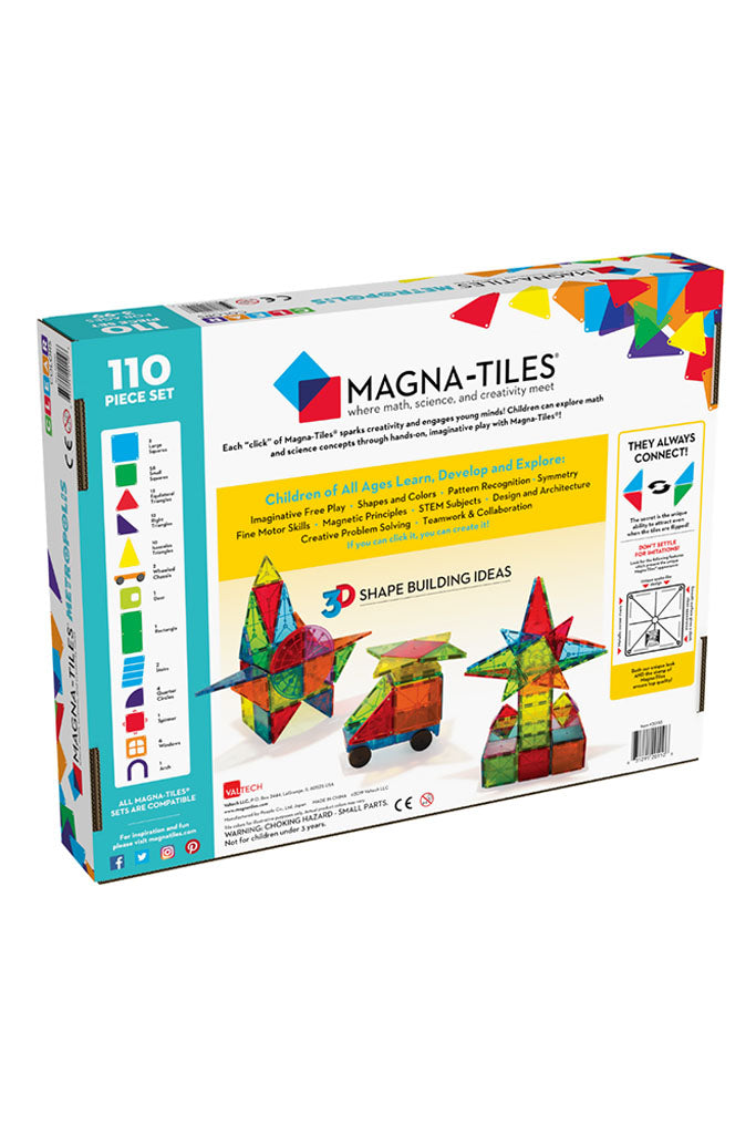 Metropolis 110 Piece Set V2 Magna-Tiles | The Elly Store