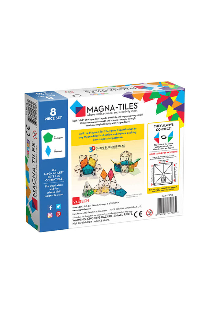 Polygons 8 Piece Expansion Pack Magna-Tiles