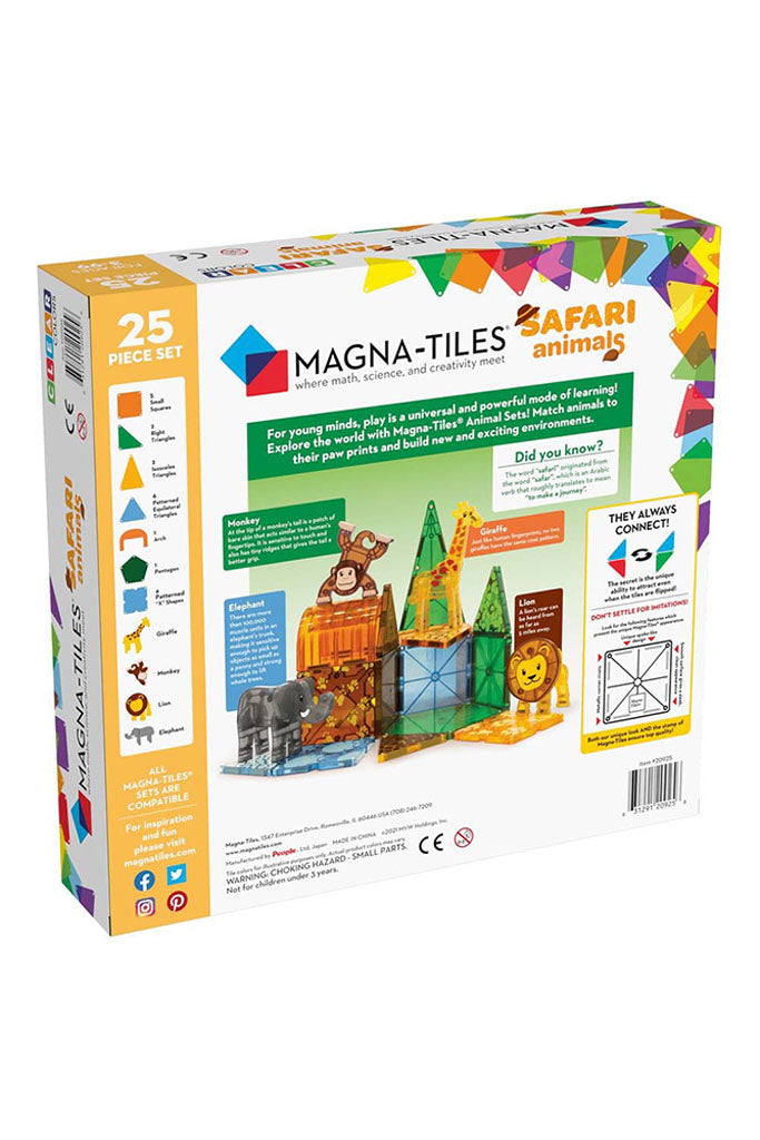 Safari Animals 25 Piece Set by Magna-Tiles | The Elly Store Singapore The Elly Store