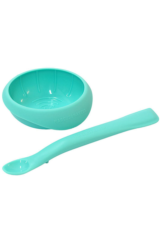 Masher Spoon & Bowl Set - Blue by Marcus & Marcus | Mealtime | The Elly Store Singapore