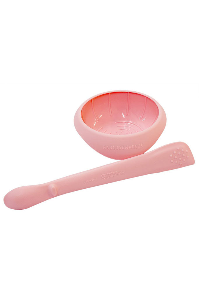 Masher Spoon &amp; Bowl Set - Pink by Marcus &amp; Marcus | Mealtime | The Elly Store Singapore