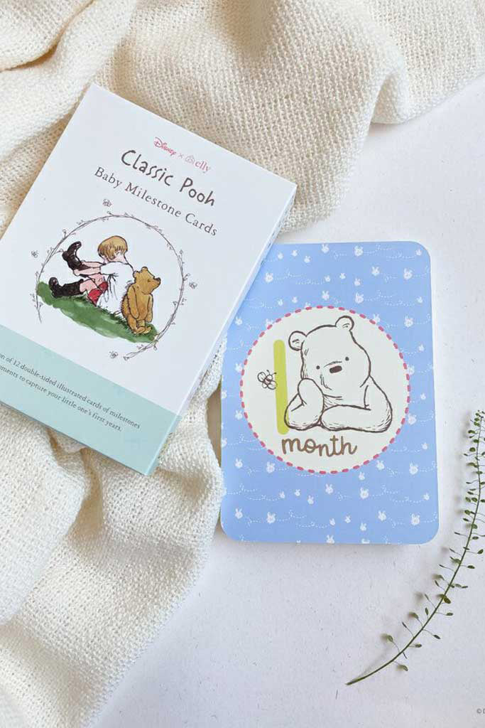 Milestone Cards - Classic Pooh | Disney x elly Newborn Baby Gifts | The Elly Store Singapore