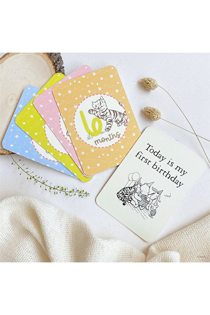 Milestone Cards - Classic Pooh | Disney x elly Newborn Baby Gifts | The Elly Store Singapore