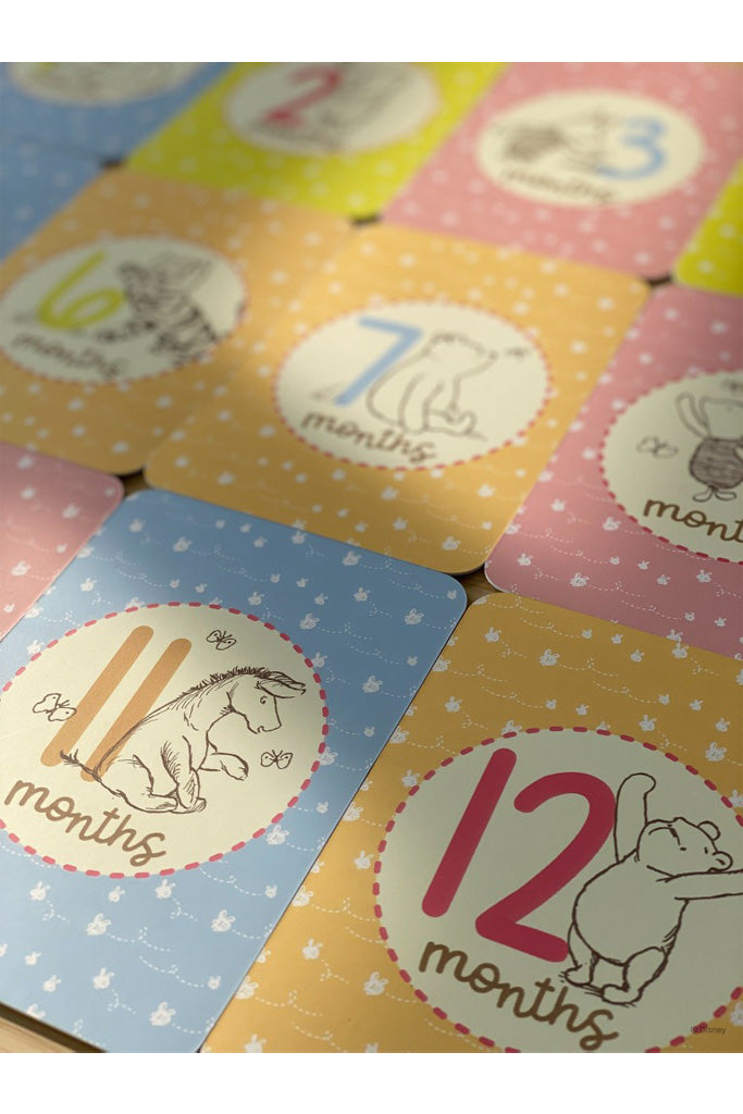 Milestone Cards - Classic Pooh | Disney x elly Newborn Baby Gifts | The Elly Store Singapore