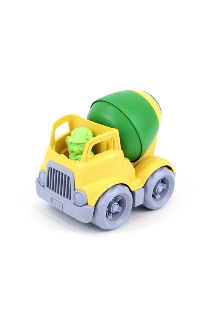 Green Toys™ Mixer Construction Truck Green/Yellow, 100% recycled plastic, The Elly Store