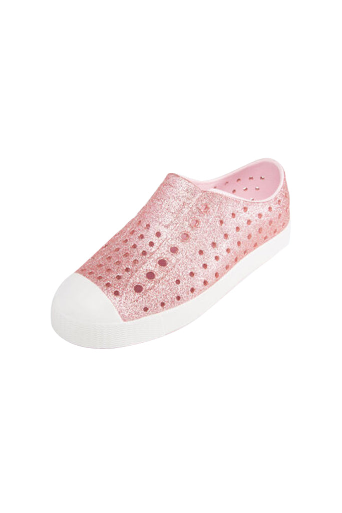Native Jefferson Milk Pink Bling Kids Shoes