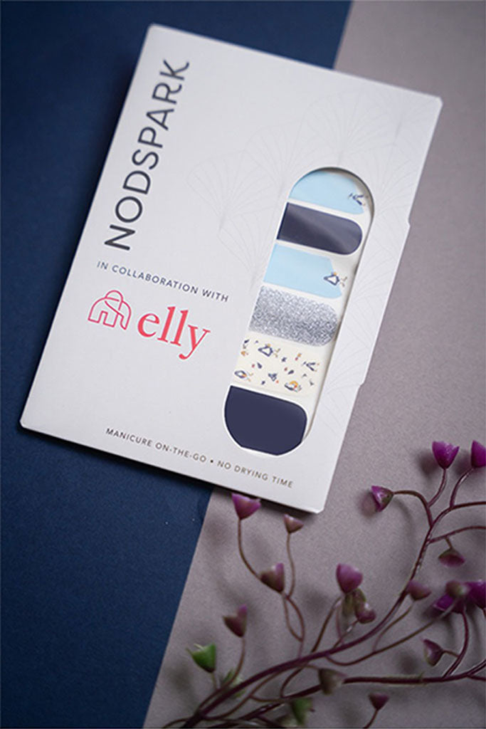 Nail Stickers - Penguins on a Beach Day (Adults) | Nodspark x elly | The Elly Store Singapore