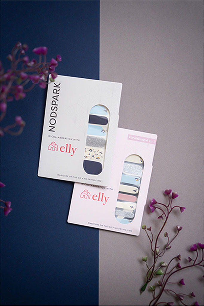 Nail Stickers - Penguins on a Beach Day (Adults) | Nodspark x elly | The Elly Store Singapore
