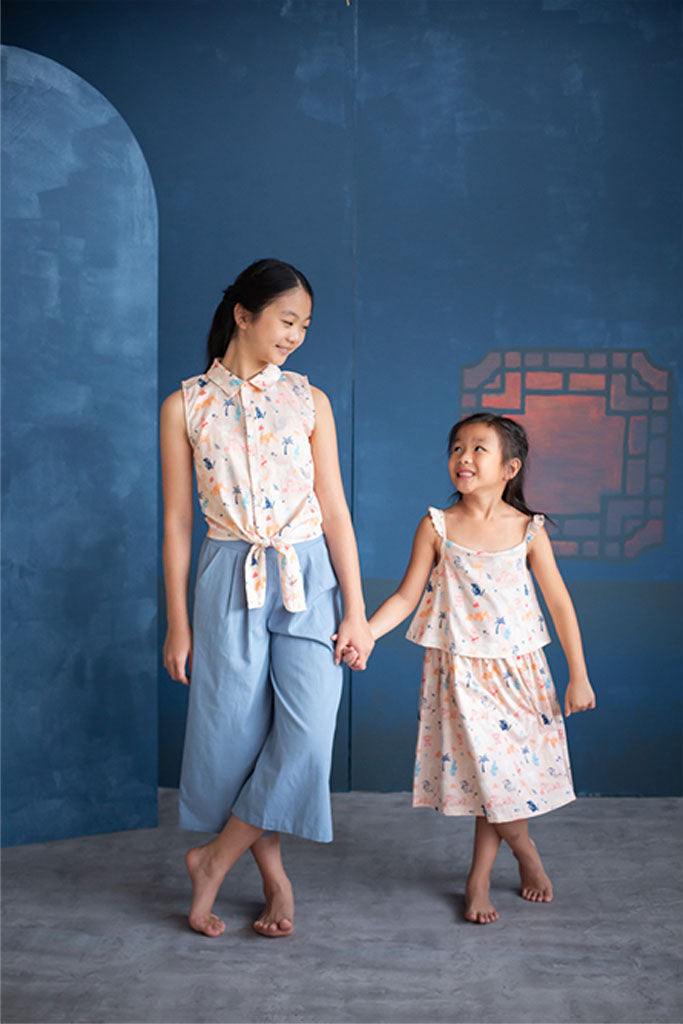 Nora Top - Pink Summertime | CNY2022 Family Twinning Set | The Elly Store Singapore