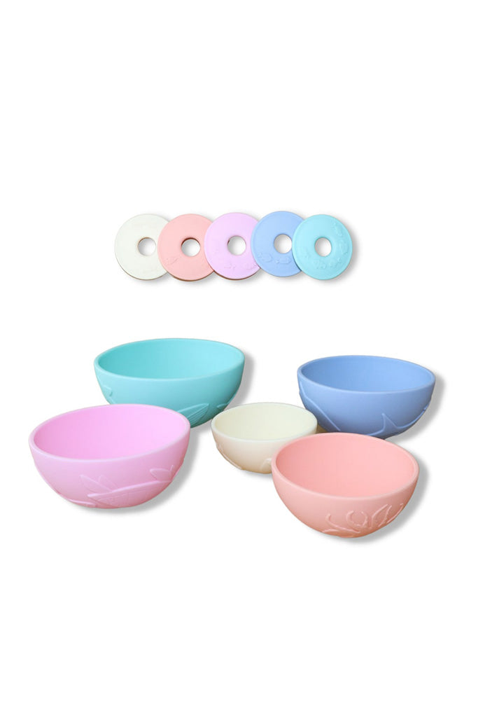 Jellystone Designs - Ocean Stacking Cups Rainbow Pastel | The Elly Store
