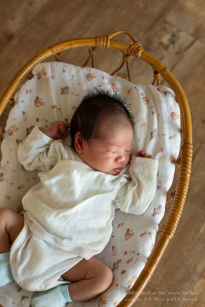 Disney x elly Organic Cotton Swaddle - Classic Pooh Set | Ideal for Newborn Baby Gifts | The Elly Store Singapore