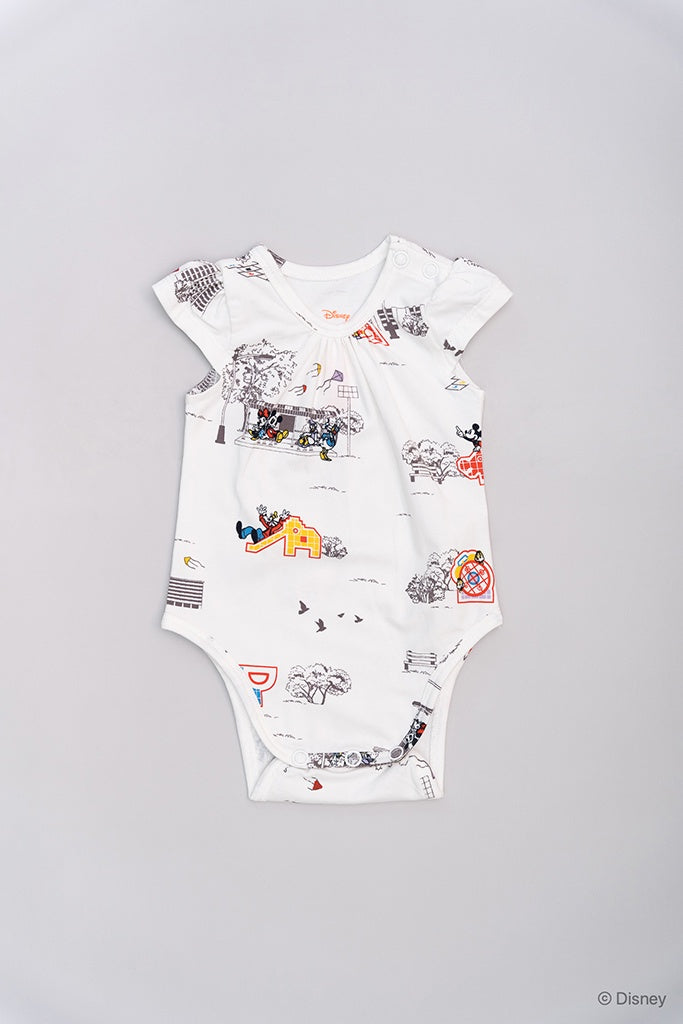 Paige Onesie - Vintage Playground Mickey | Disney x elly Mickey Go Local | The Elly Store Singapore