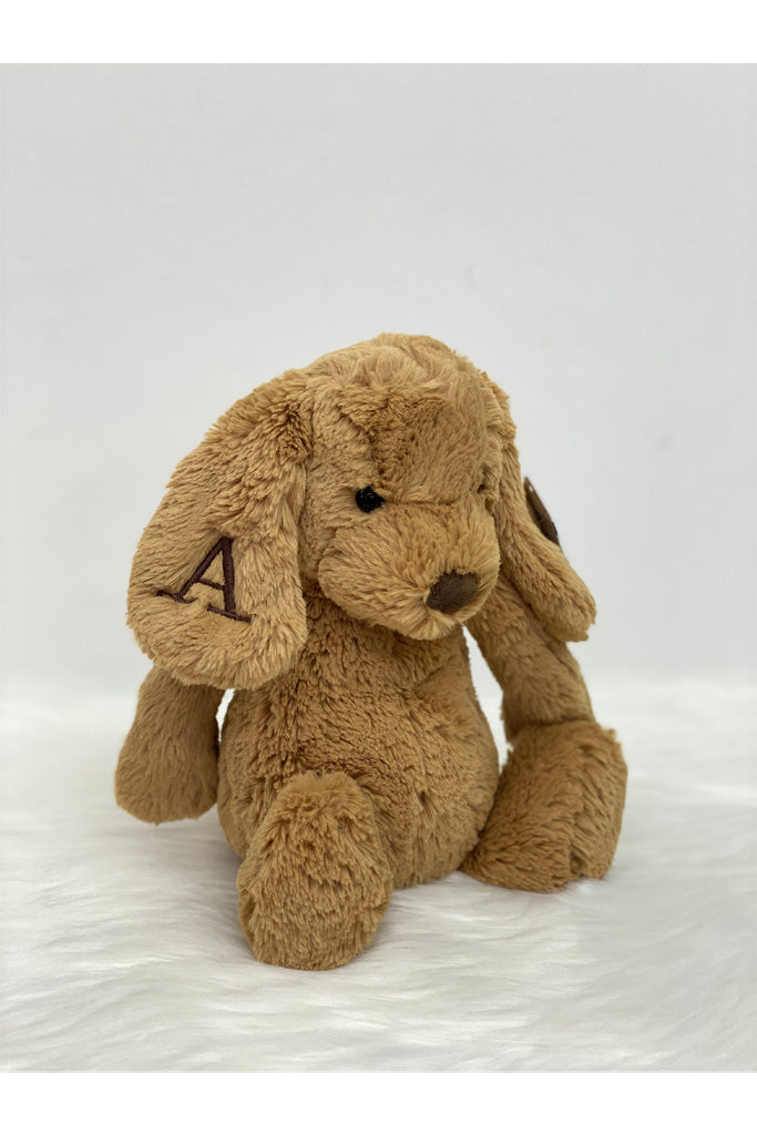 Personalisation Sample of One Letter on Jellycat