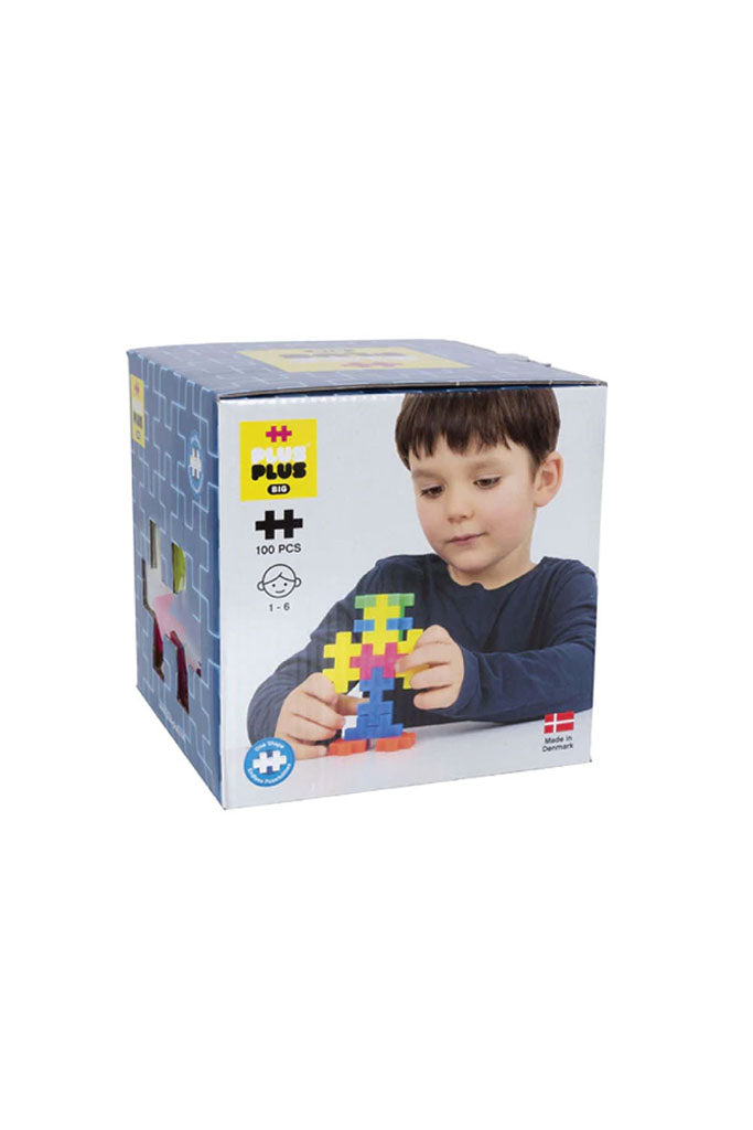 BIG Neon Mix - 100 Pcs by Plus-Plus | Hours of Open-ended Fun Play | The Elly Store Singapore
