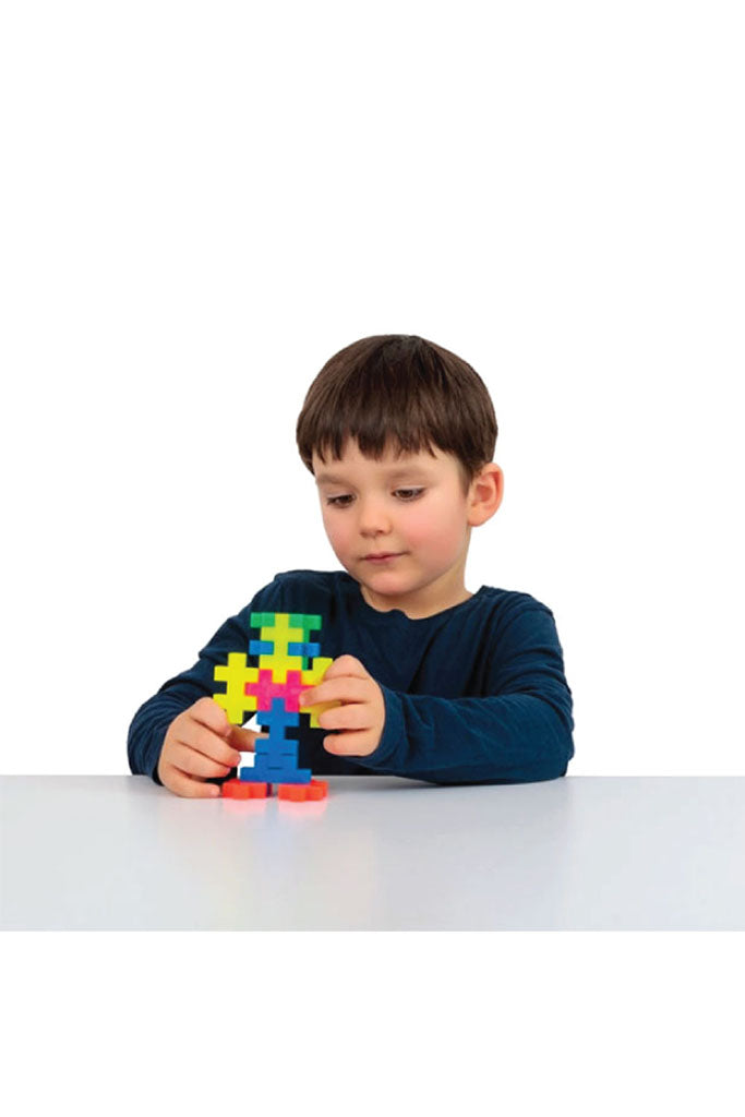 BIG Neon Mix - 100 Pcs by Plus-Plus | Hours of Open-ended Fun Play | The Elly Store Singapore