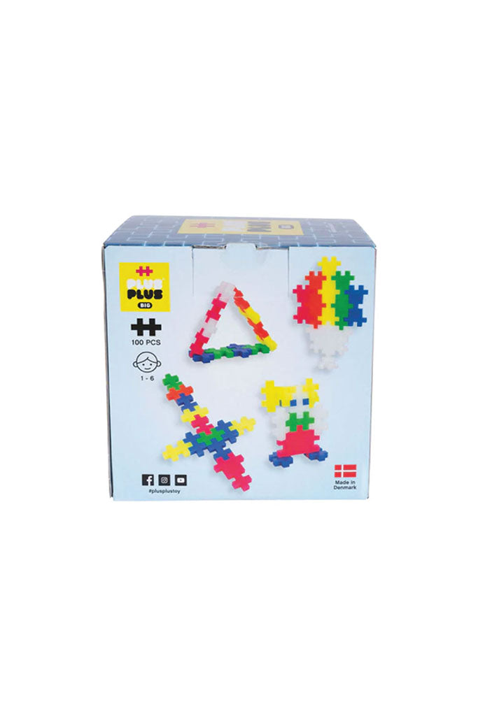 BIG Neon Mix - 100 Pcs by Plus-Plus | Hours of Open-ended Fun Play | The Elly Store Singapore