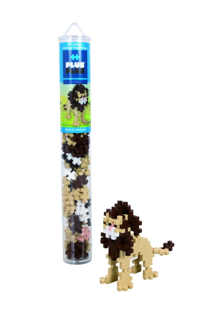 Tube Mini Lion - 100 Pcs by Plus-Plus | Hours of Open-ended Fun Play | The Elly Store Singapore