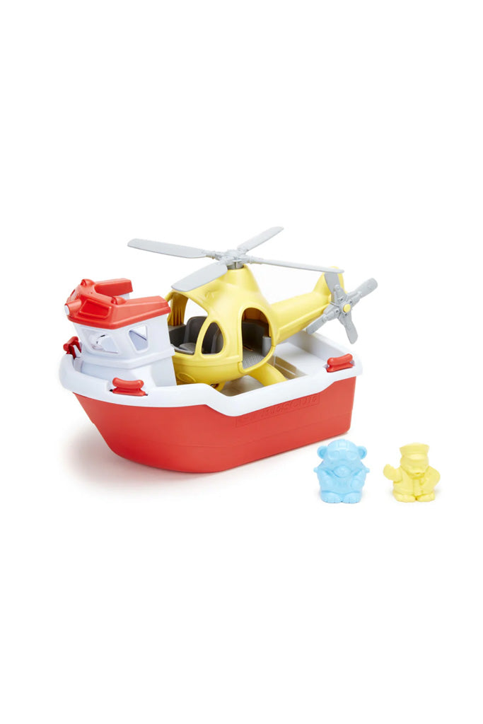  Rescue Boat &amp; Helicopter, Green Toys™ 100% recycled plastic, The Elly Store