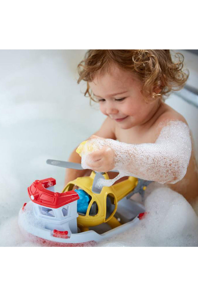  Rescue Boat & Helicopter, Green Toys™ 100% recycled plastic, The Elly Store The Elly Store