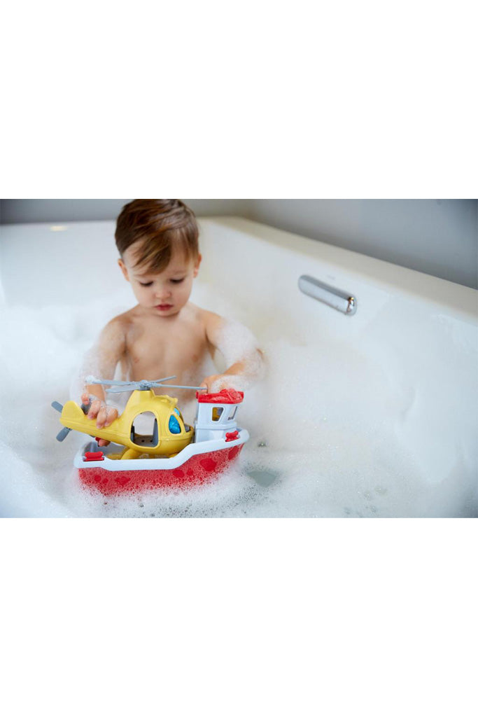  Rescue Boat & Helicopter, Green Toys™ 100% recycled plastic, The Elly Store