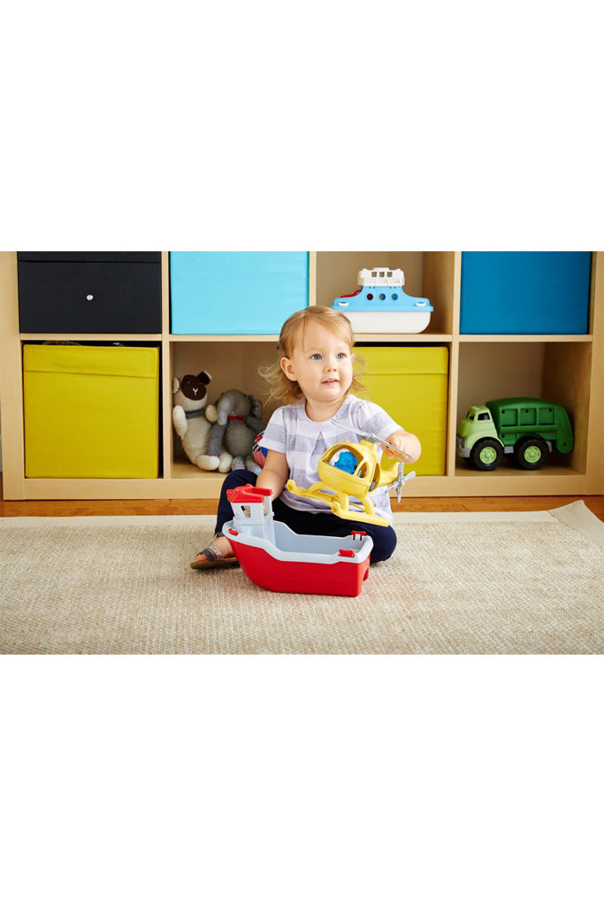  Rescue Boat & Helicopter, Green Toys™ 100% recycled plastic, The Elly Store