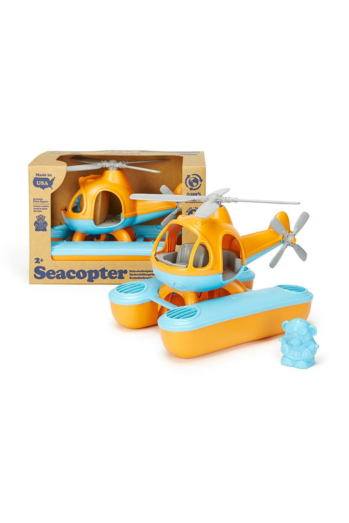 Green Toys Seacopter - Orange Top / Blue