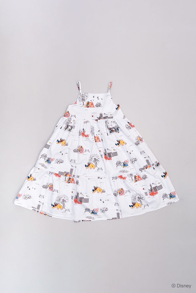 Summer Dress - Vintage Playground Mickey | Disney x elly Mickey Go Local | The Elly Store Singapore