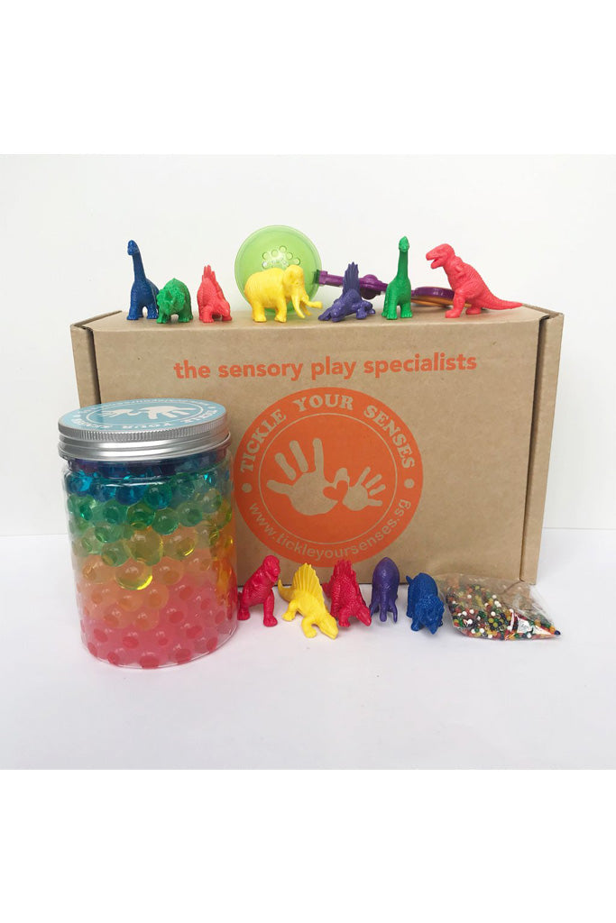 Rainbow Dinosaur Waterbeads Kit by Tickle Your Senses | Ideal for Sensory Play | The Elly Store Singapore
