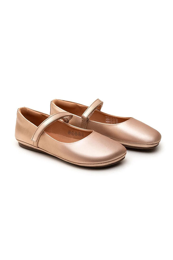 Marie Shoes - Metallic Salmon | Tip Toey Joey Girls Kids Shoes | The Elly Store