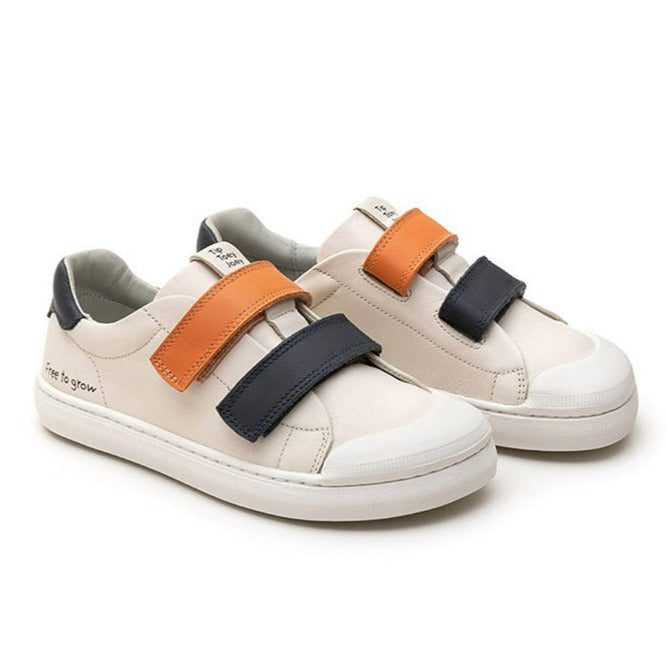 Ramp Play - Tapioca / Navy / Tangerine | Tip Toey Joey Kids Shoes | The Elly Store