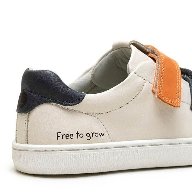 Ramp Play - Tapioca / Navy / Tangerine | Tip Toey Joey Kids Shoes | The Elly Store