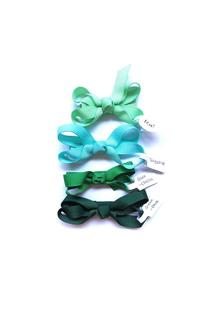 Green Twinkle Bows | Girls Hair Accessories | The Elly Store Singapore