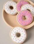 White Donut Teething Toy